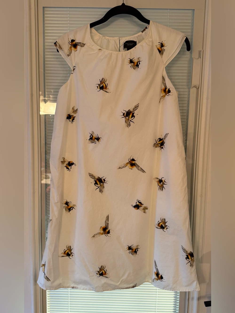 Victoria Beckham for Target Bumble Bee Print Cotton Cap Sleeve Dress Girl's XL